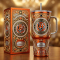 Cincinnati Bengals 40oz Tumbler with Lid and Straw