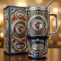Cleveland Guardians 40oz Tumbler with Lid and Straw