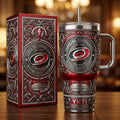 Carolina Hurricanes 40oz Tumbler with Lid and Straw