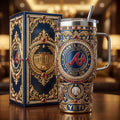Atlanta Braves 40oz Tumbler with Lid and Straw