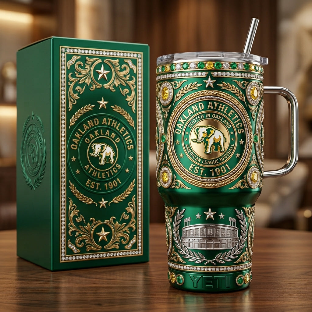 Athletics 40oz Tumbler with Lid and Straw