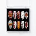 Washington Commanders Handmade Press On Nails | Reusable 3D Nail Set