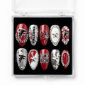 Atlanta Falcons Handmade Press On Nails | Reusable 3D Nail Set