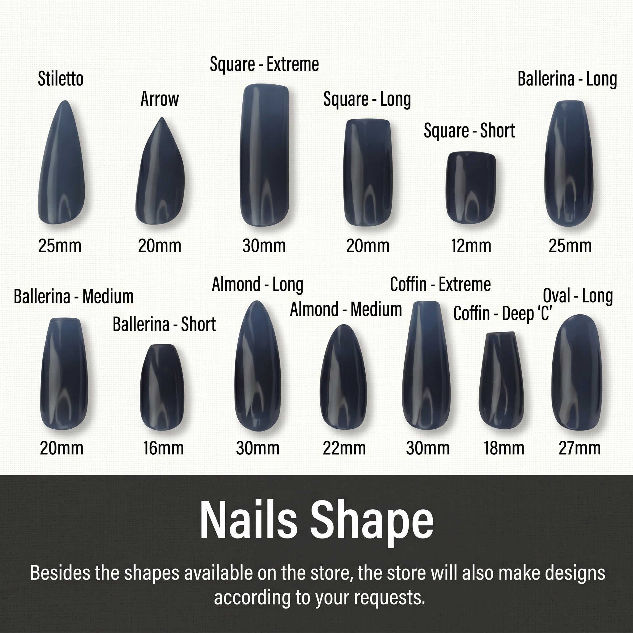 Denver Broncos Handmade Press On Nails | Reusable 3D Nail Set