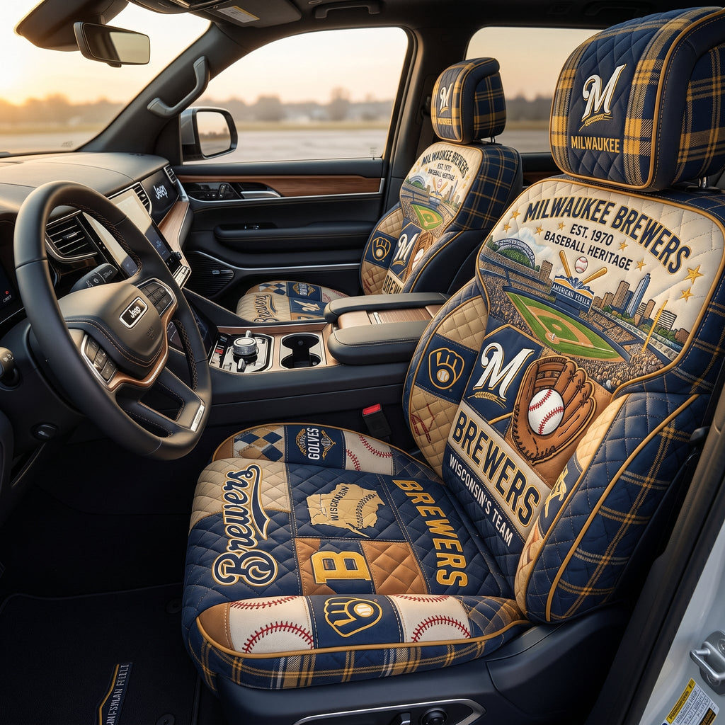 Milwaukee Brewers Car Seat Cover