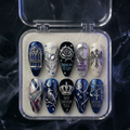 Evanescence Handmade Press On Nails | Reusable 3D Nail Set
